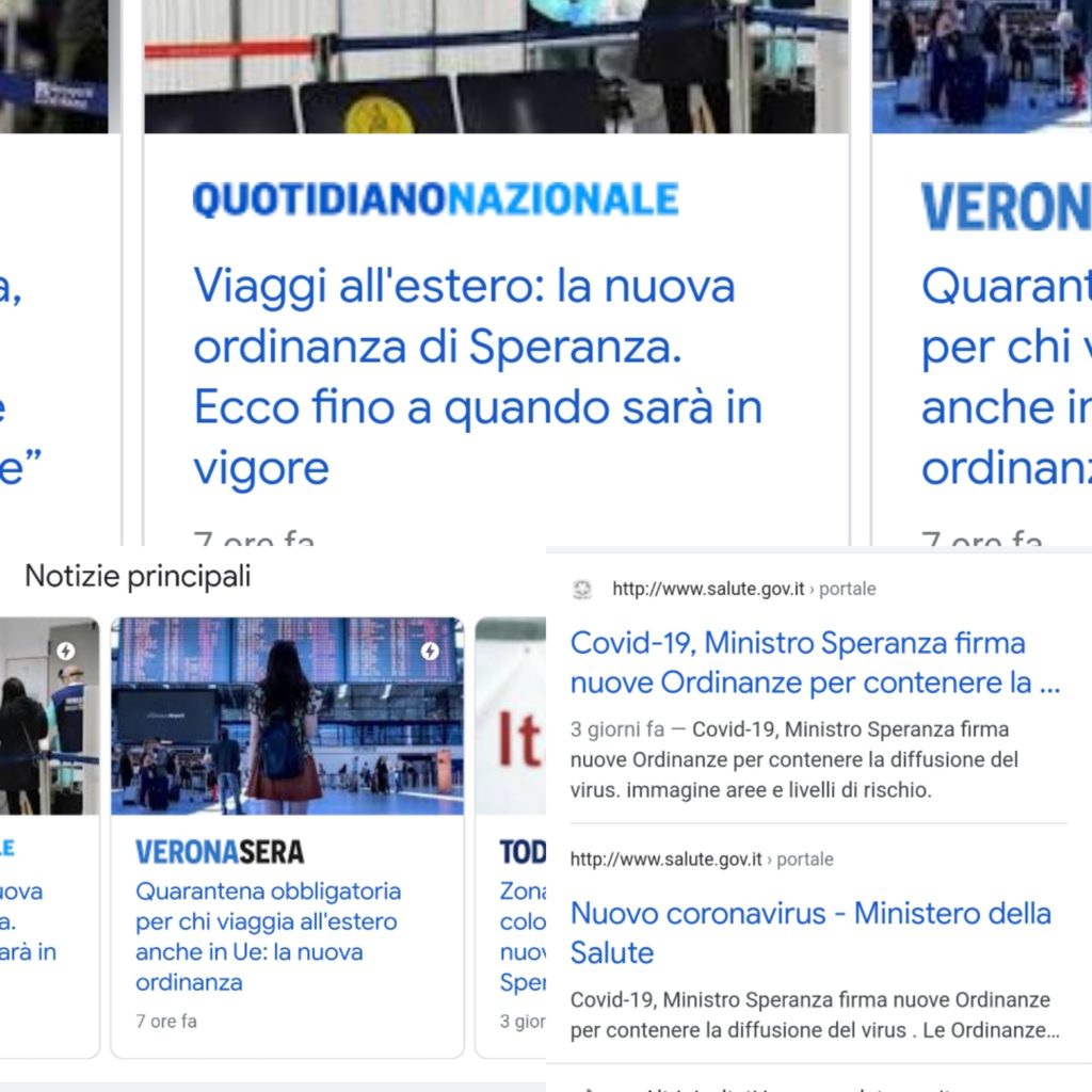 Speranza firma nuova ordinanza